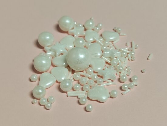Sprinkles, white, 100g