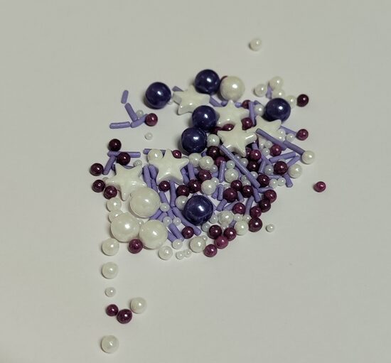 Sprinkles, violet mix, 100g