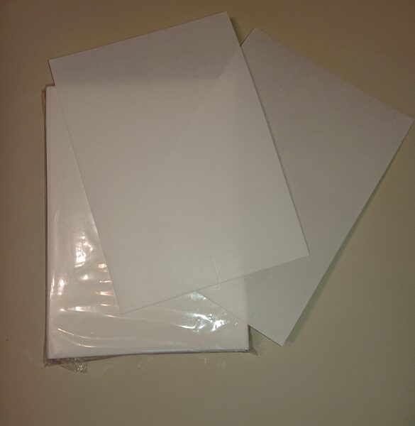 Thin waffer paper, 0,35 mm, A4, 25 pieces/package