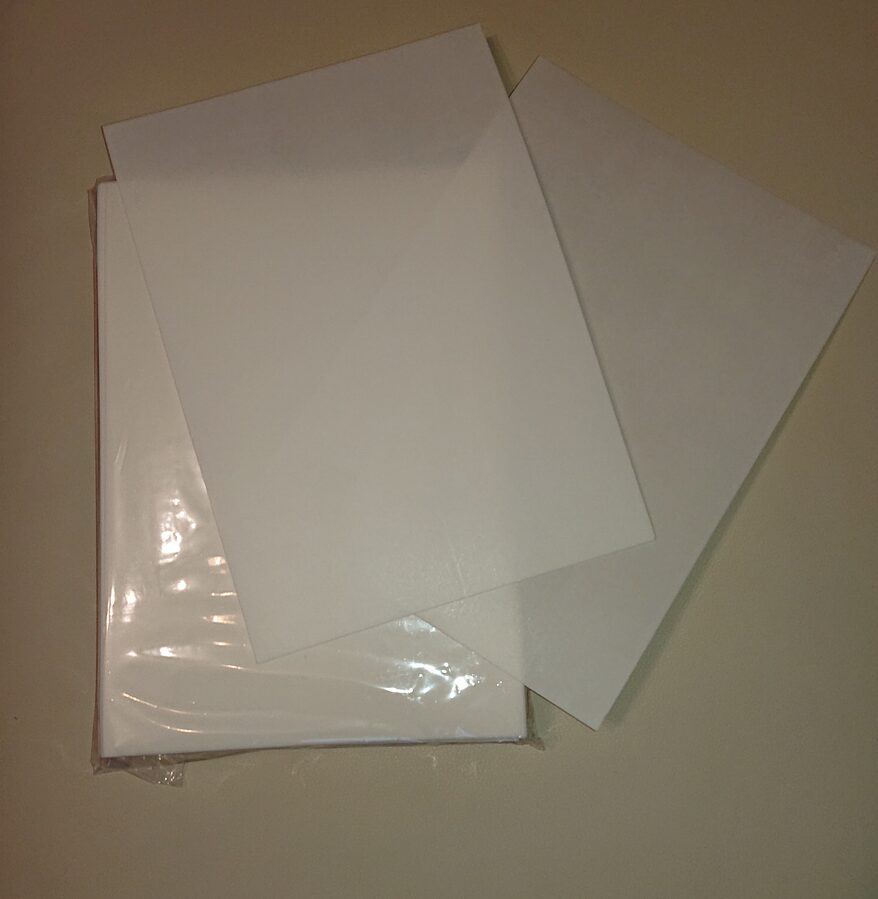 Plāns vafeļu papīrs, 0,35 mm, A4, 25 gab./iepakojumā